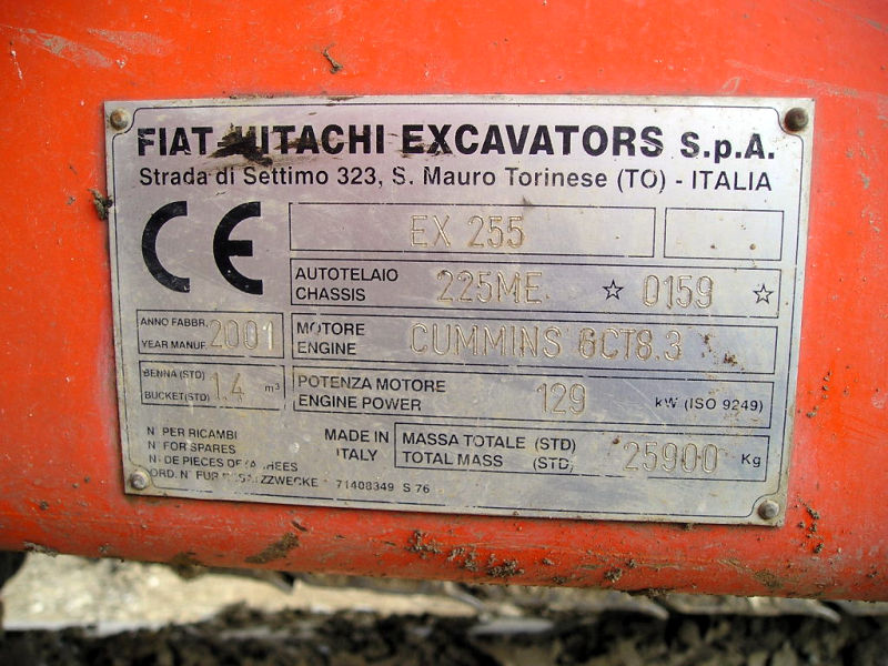 Fiat-Hitachi Raupe EX255  Bild2.jpg